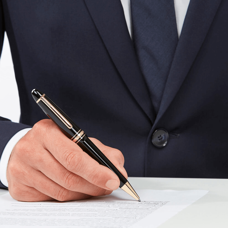MONTBLANC STYLO ROLLERBALL  MEISTERSTÜCK LEGRAND DORÉ À L'OR ROSE