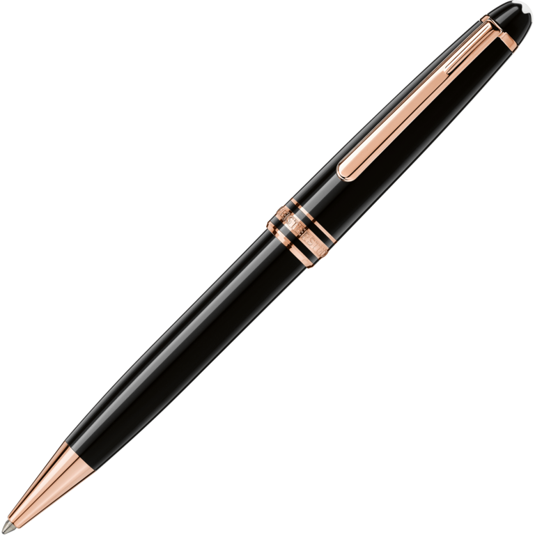 MONTBLANC STYLO BILLE MEISTERSTÜCK DORÉ À L'OR ROSE
