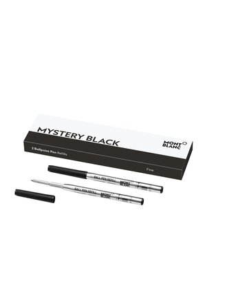 MONTBLANC 2 RECHARGES POUR STYLO BILLE (F) MYSTERY BLACK MONTBLANC 2 RECHARGES POUR STYLO BILLE (F) MYSTERY BLACK