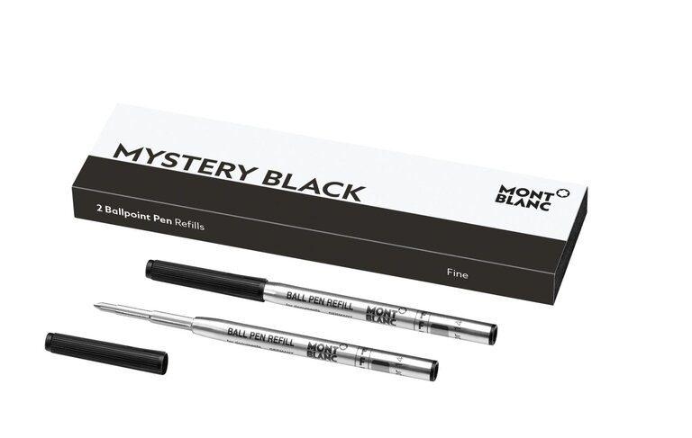 MONTBLANC 2 RECHARGES POUR STYLO BILLE (F) MYSTERY BLACK