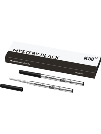 MONTBLANC 2 RECHARGES POUR STYLO BILLE (M) MYSTERY BLACK MONTBLANC 2 RECHARGES POUR STYLO BILLE (M) MYSTERY BLACK