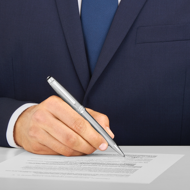 MONTBLANC STYLO ROLLERBALL MEISTERSTÜCK GEOMETRY SOLITAIRE MIDSIZE