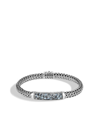 John Hardy Bracelet Classic Chain en Argent avec Topazes John Hardy Bracelet Classic Chain en Argent avec Topazes