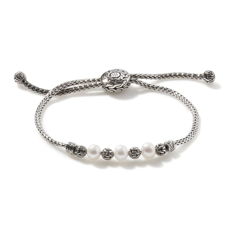 John Hardy Bracelet Classic Chain en Argent & Perles