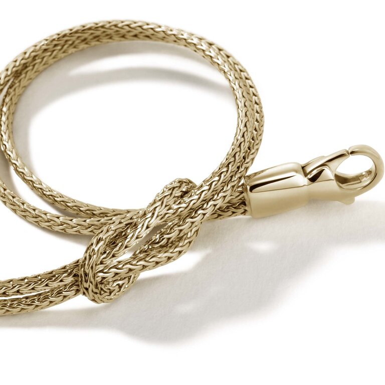 John Hardy Bracelet Love Knot Classic Chain en or jaune 14k