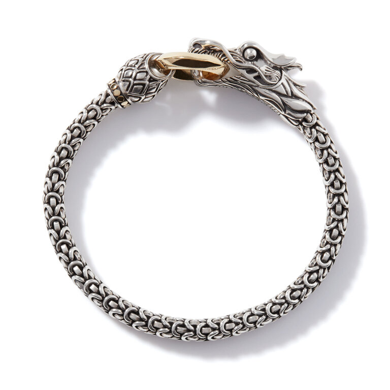 John Hardy Bracelet Legends Naga en Or 18k & Argent