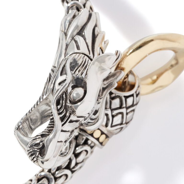 John Hardy Bracelet Legends Naga en Or 18k & Argent