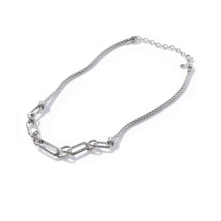 John Hardy Collier Classic Chain en argent 16-18 pouces