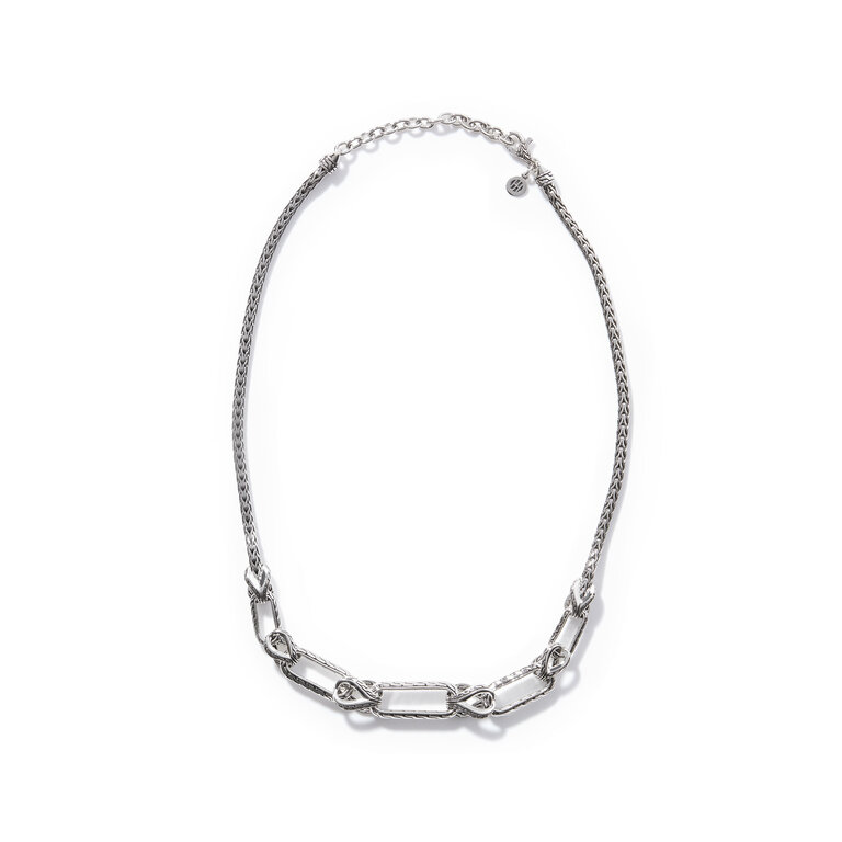 John Hardy Collier Classic Chain en argent 16-18 pouces