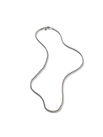 John Hardy Chaîne Mailles Carrées Naga, Argent, 3.7MM John Hardy Chaîne Mailles Carrées Naga, Argent, 3.7MM