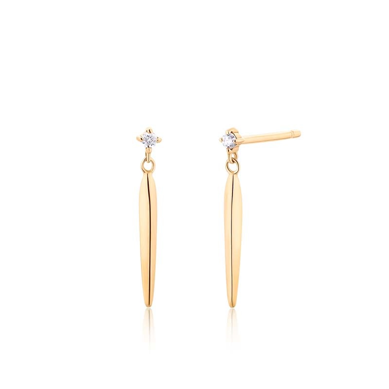 Boucles d'oreilles 14KJ JOSEPHINE dia0.003ct