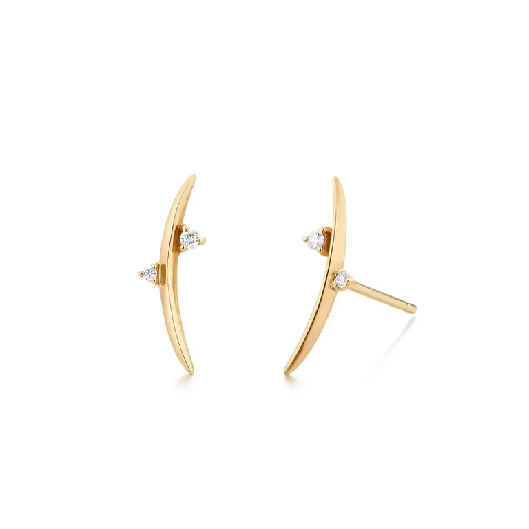 Aurelie Gi DORA | Boucles d'oreilles Arc Diamants