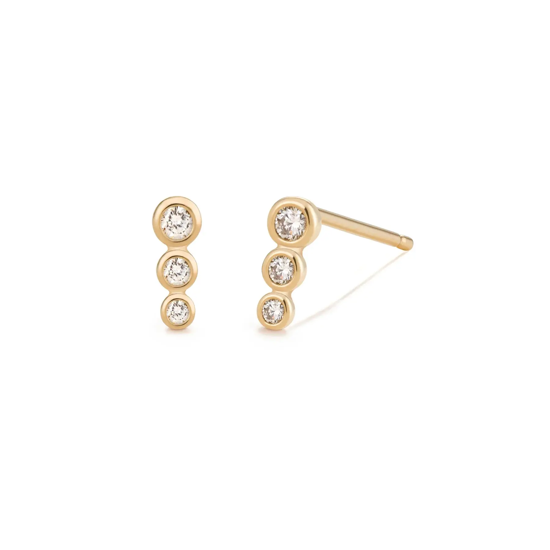 BEY -Boucles d'oreilles gradué diamants