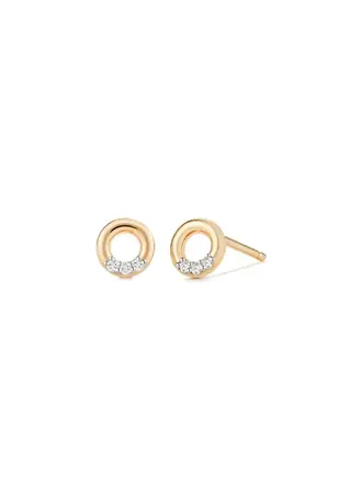 Aurelie Gi LENA | Clous d'Oreilles en Diamant à Cercle Ouvert Aurelie Gi LENA | Clous d'Oreilles en Diamant à Cercle Ouvert