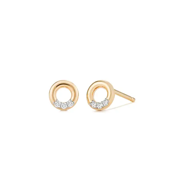 LENA Boucles d'oreilles cerle diamant
