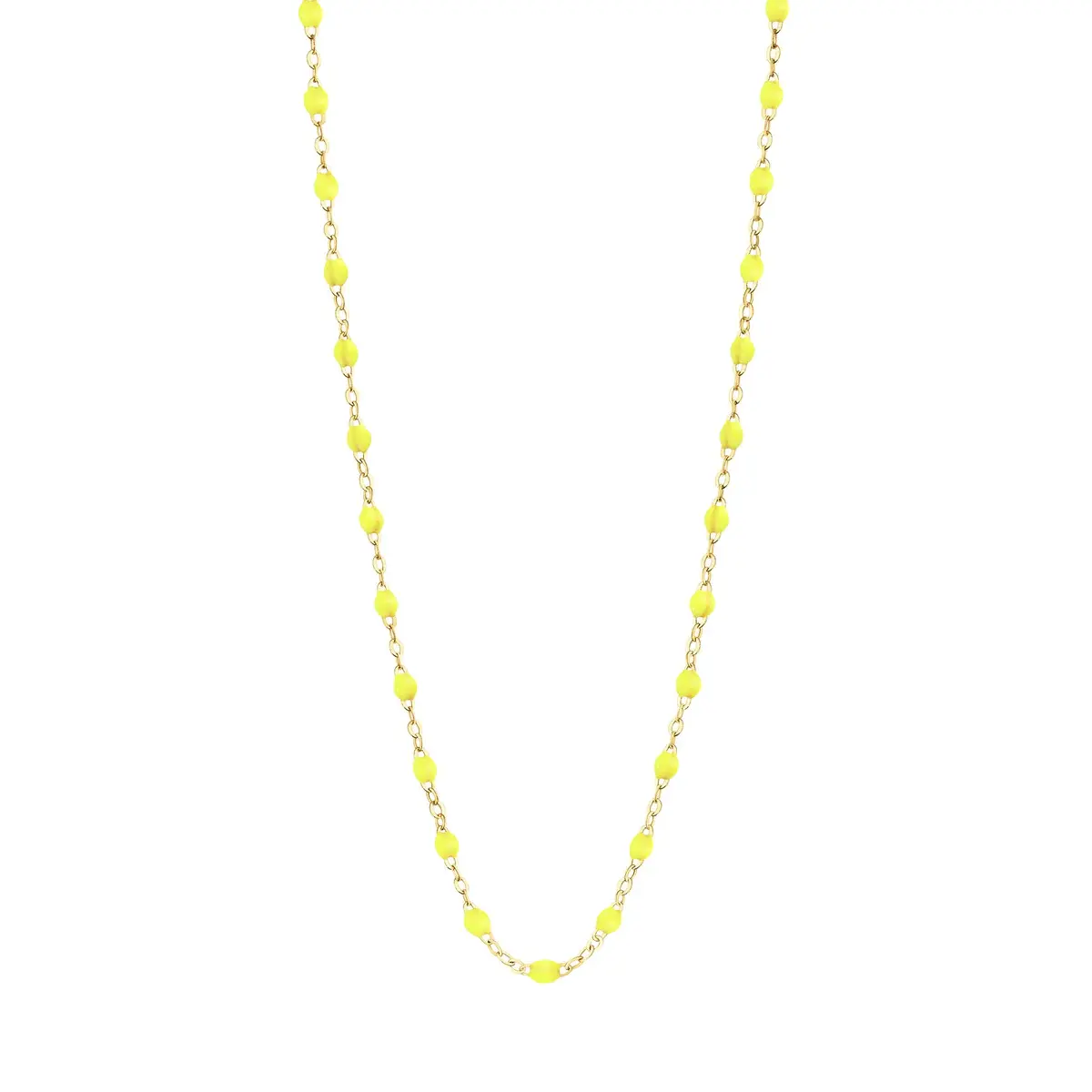 Collier Classique Gigi 18k jaune fluo 42 cm