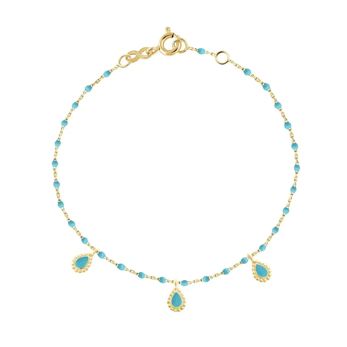 Bracelet Lucky Cashmere 18k turquoise 17 cm