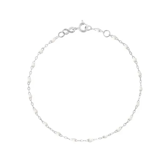 Bracelet Classic Gigi 18kb blanc 17 cm