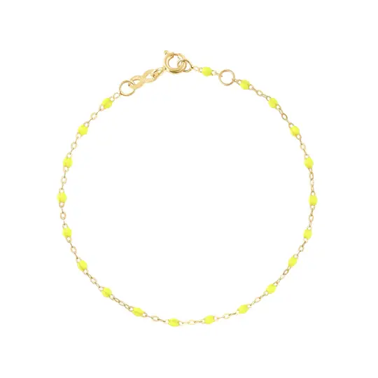 Bracelet Classique Gigi 18k jaune fluo 17 cm