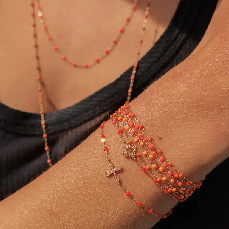 Gigi Clozeau Bracelet Classique Gigi 18k orange fluo 17 cm