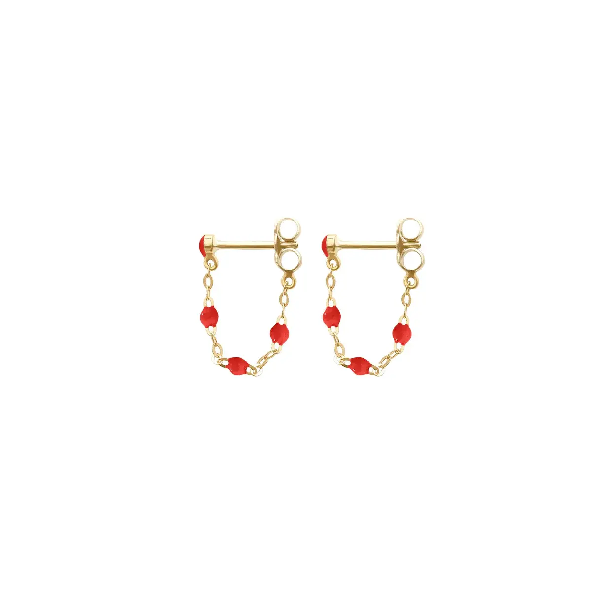 Boucles d'oreilles Classique Gigi 18k coquelicot
