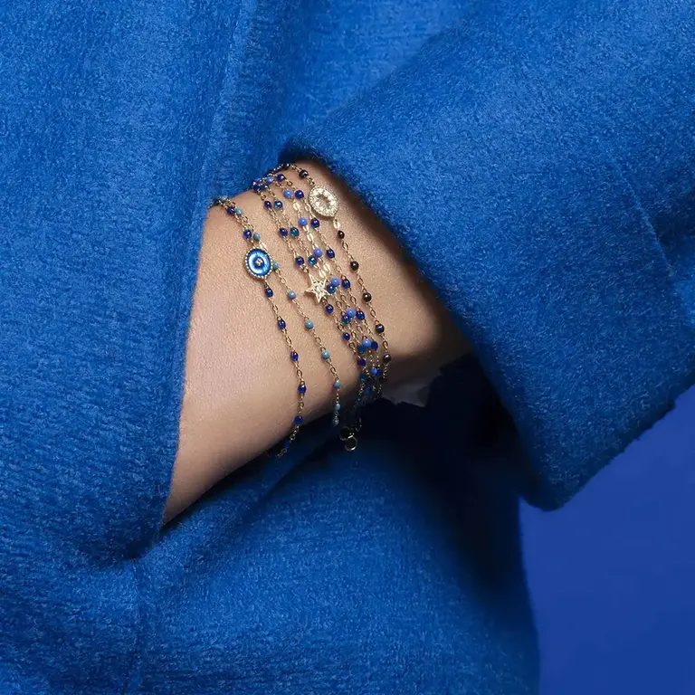 Gigi Clozeau Bracelet Classique Gigi 18k bleu fluo 17cm