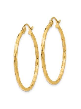 Penelope Boucles d'oreilles 14KJ anneaux Torsade Penelope Boucles d'oreilles 14KJ anneaux Torsade