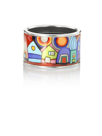 FREYWILLE Hommage à Hundertwasser STREET RIVERS Bague Diva FREYWILLE Hommage à Hundertwasser STREET RIVERS Bague Diva