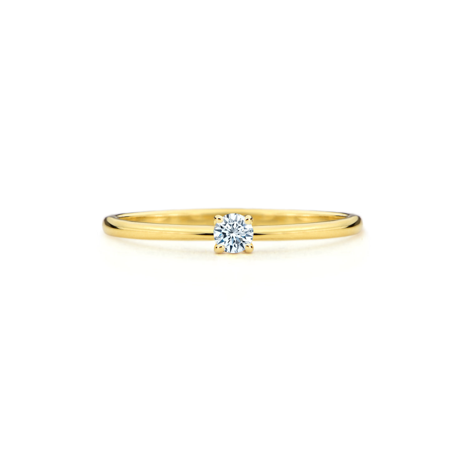 BAGUE 18K/J DIA .10CT VS-F C
