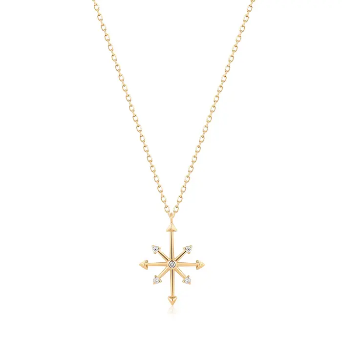 Aurelie Gi CANDIE collier 14kJ Dia 0.042 octagram 16po
