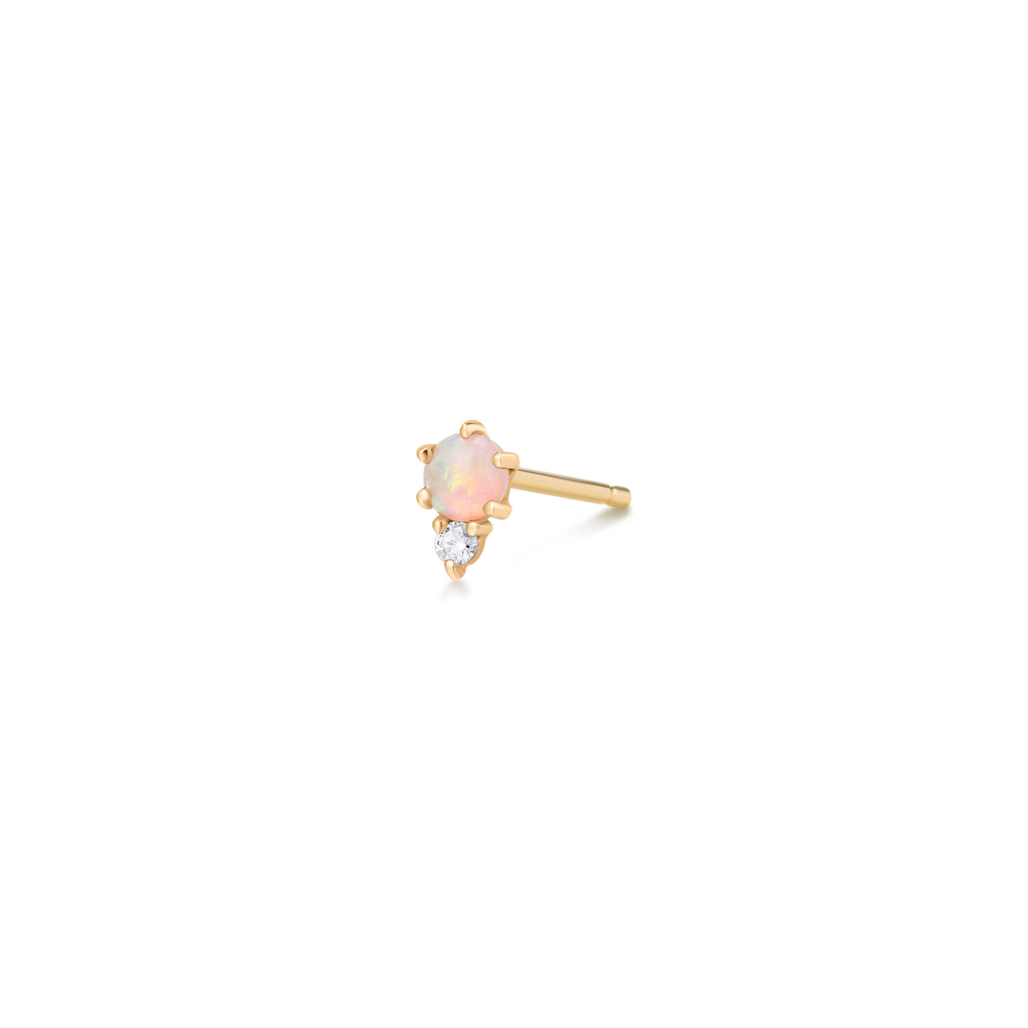 Boucles d'oreilles (1)ZENA 14KJ Opale Dia