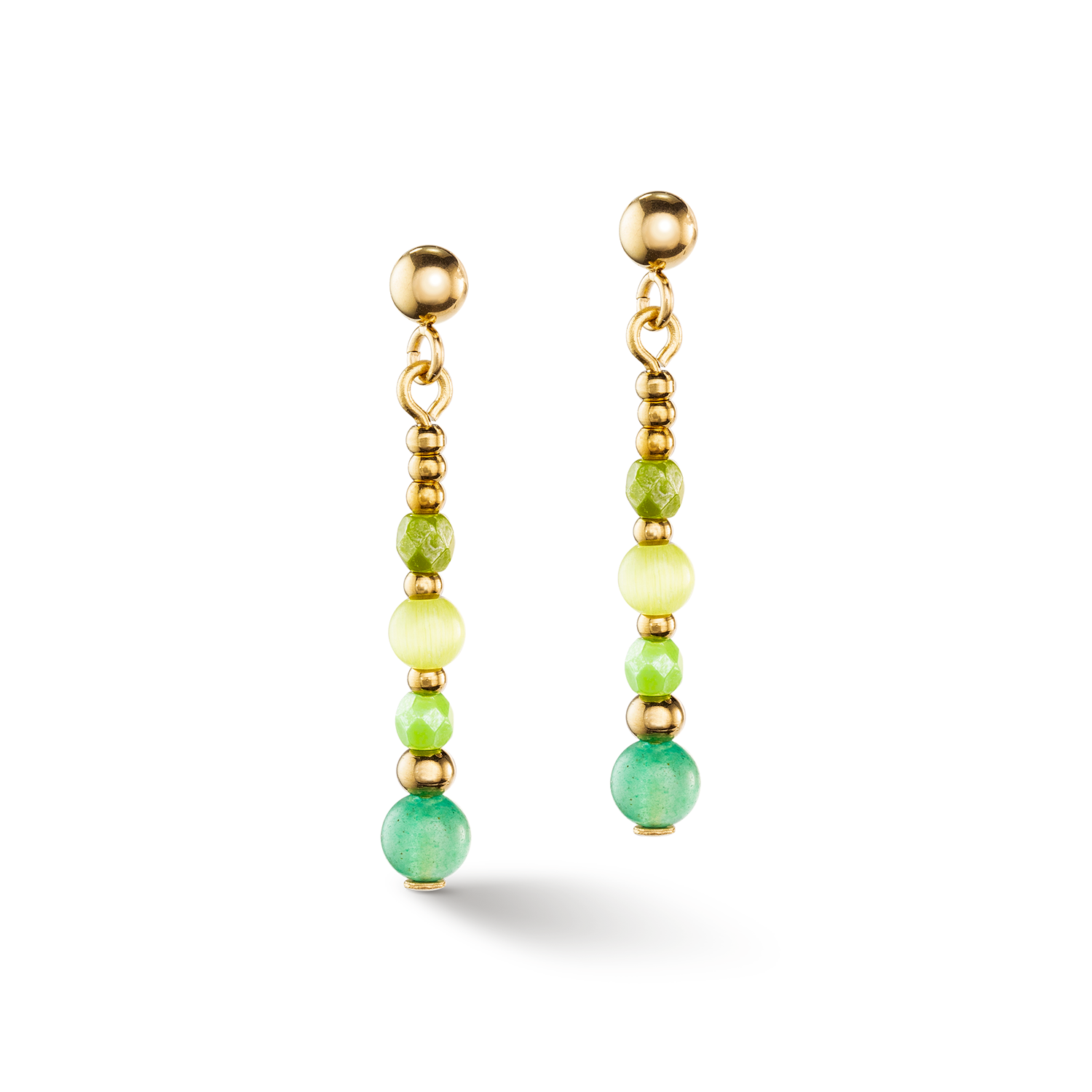 Boucles d'oreilles vert