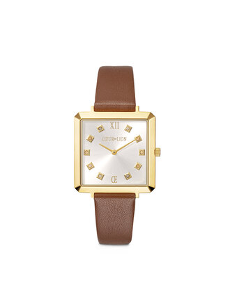 Coeur de Lion Montre Or cuir Brun Coeur de Lion Montre Or cuir Brun