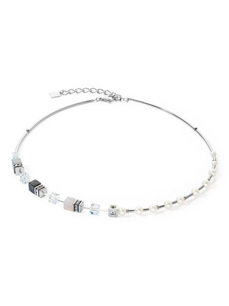 Coeur de Lion Collier gris argent
