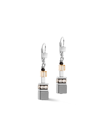 Coeur de Lion Boucles d'oreilles Gris Beige