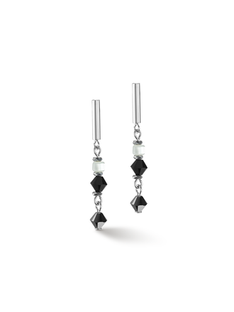 Coeur de Lion Boucles d'oreilles noir blanc Coeur de Lion Boucles d'oreilles noir blanc