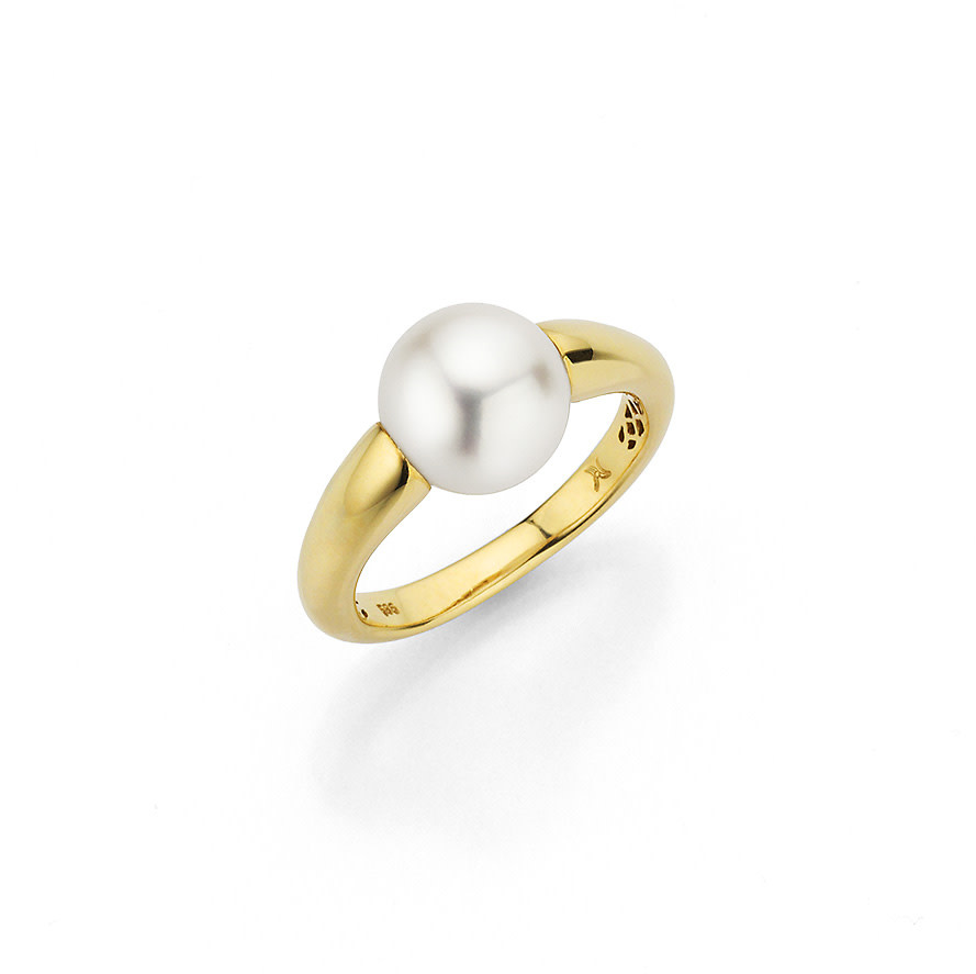 Bague 14KJ PED 9-10mm gr: 6.25