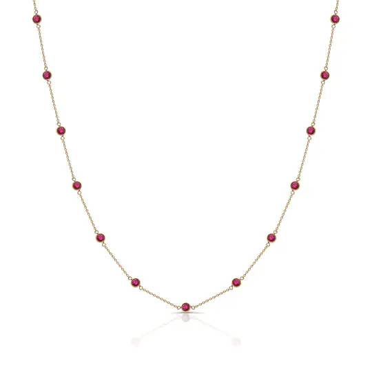 Collier 18KJ Rubis 1.76ct