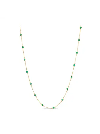 Trésor Collier en Émeraudes Ronds en Or Jaune 18kt Trésor Collier en Émeraudes Ronds en Or Jaune 18kt