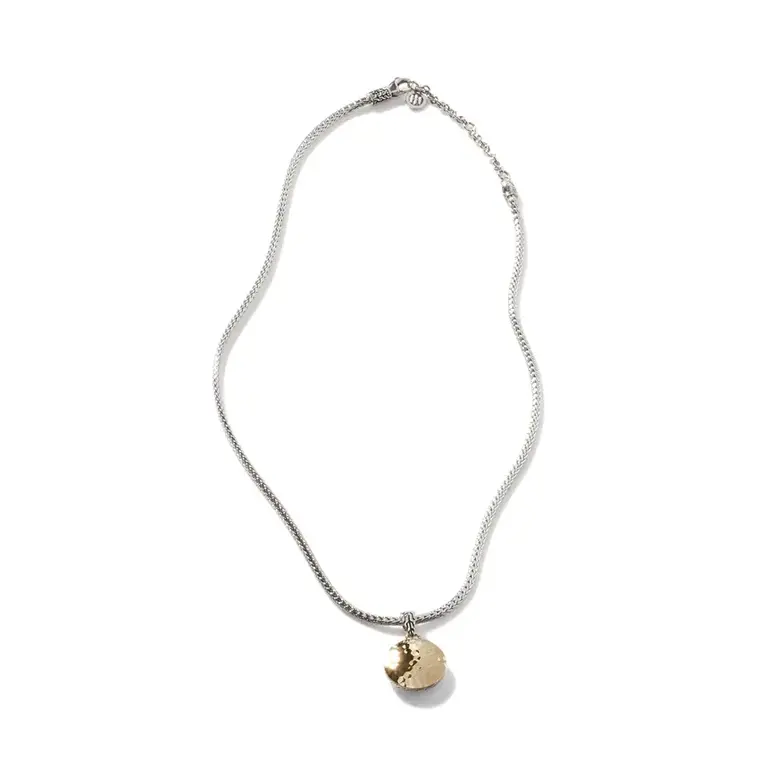 John Hardy Collier Dot en argent et or 18k 16-18 pouces