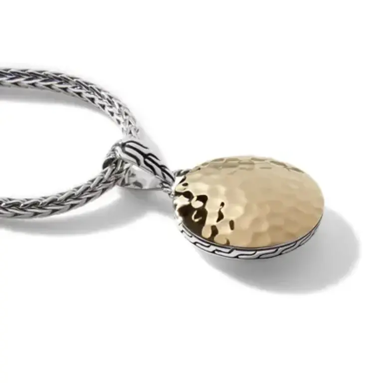 John Hardy Collier Dot en argent et or 18k 16-18 pouces