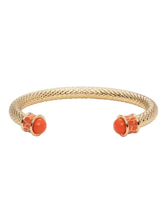 Halcyon Days Bracelet rigide ouvert pierre orange Halcyon Days Bracelet rigide ouvert pierre orange