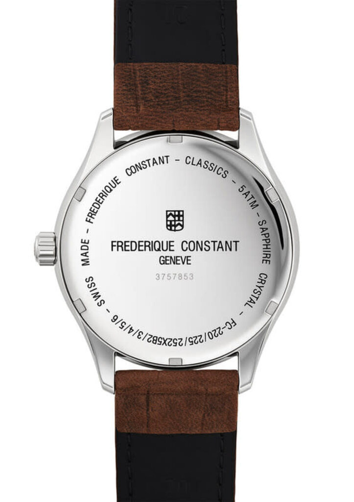 Frederique Constant Classics 40 mm quartz en acier inoxydable