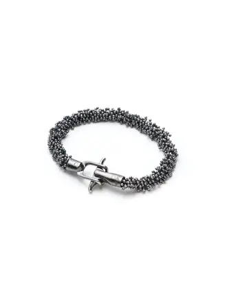 Michaud Michaud Bracelet ShikShok en argent oxydé Michaud Michaud Bracelet ShikShok en argent oxydé
