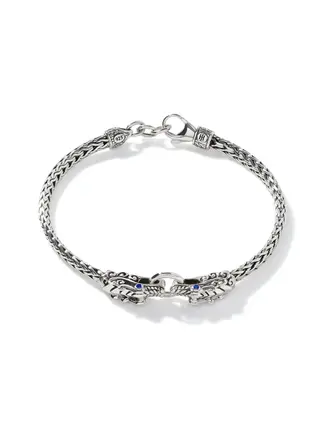 John Hardy Bracelet Legends Naga en Argent avec Saphirs Bleus John Hardy Bracelet Legends Naga en Argent avec Saphirs Bleus