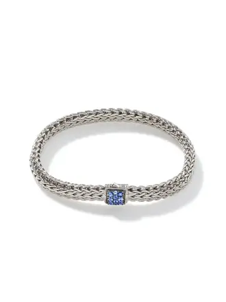John Hardy Bracelet Classic Chain en argent avec saphirs John Hardy Bracelet Classic Chain en argent avec saphirs