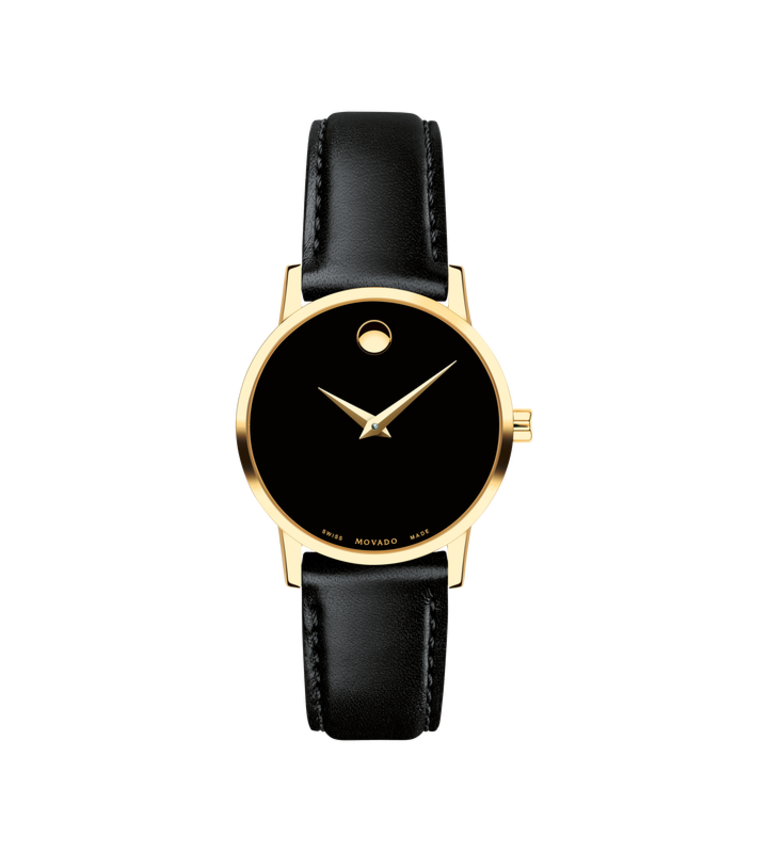 Movado Movado Museum PVD cuir noir