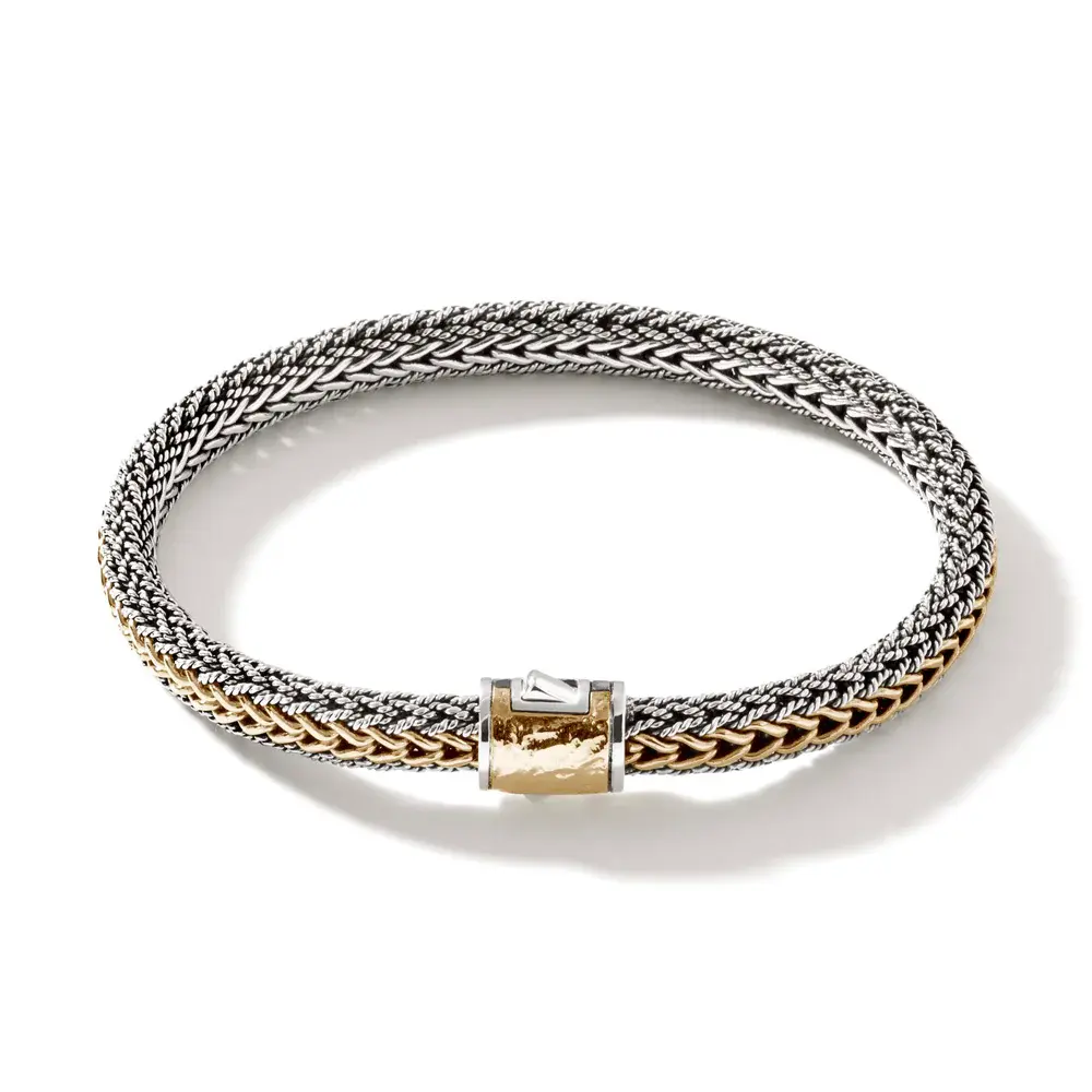 Bracelet Classic Chain arg 18kj reversible