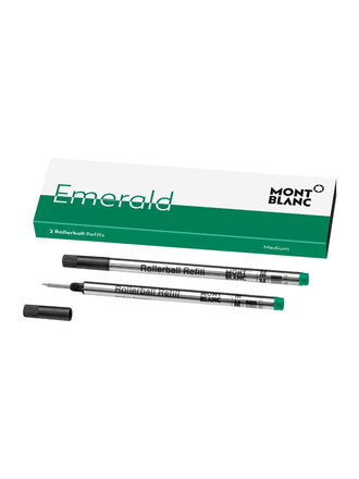 MONTBLANC 2 RECHARGES POUR STYLO ROLLER (M), VERT EMERAUDE MONTBLANC 2 RECHARGES POUR STYLO ROLLER (M), VERT EMERAUDE
