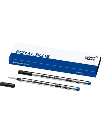 MONTBLANC 2 RECHARGES POUR ROLLERBALL (M), ROYAL BLUE MONTBLANC 2 RECHARGES POUR ROLLERBALL (M), ROYAL BLUE